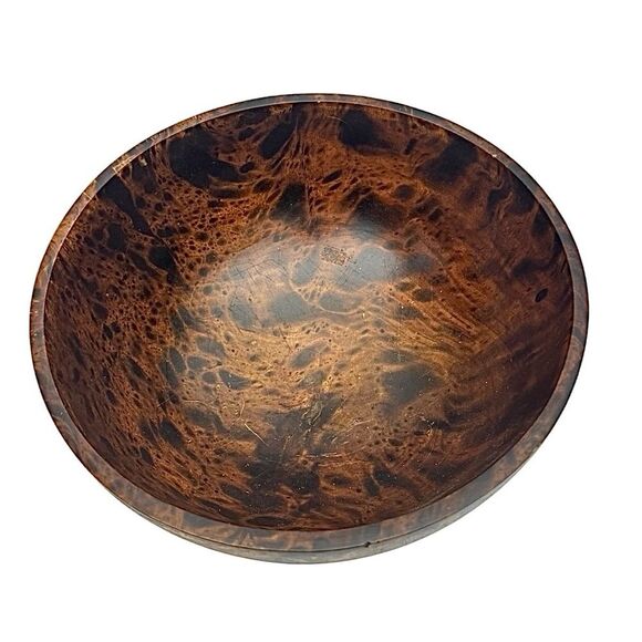 Well Equipped Kitchen Wood Bowl 12 X 12 Mango Wood Pre-Owned Made In Thailand - Picture 2 of 4